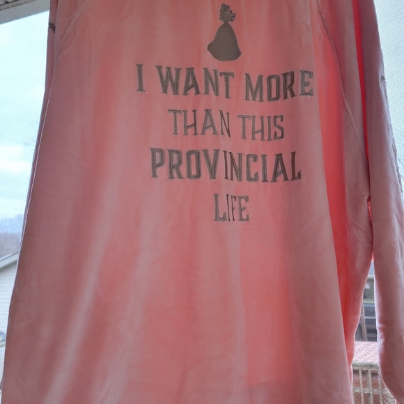 Shop Disney Velour Belle Provincial Life Crewneck Sweatshirt *Read*Full*Notes* - Picture 8 of 11